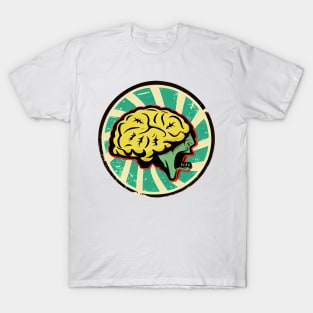 The Brain of a Mad Man Retro Style T-Shirt